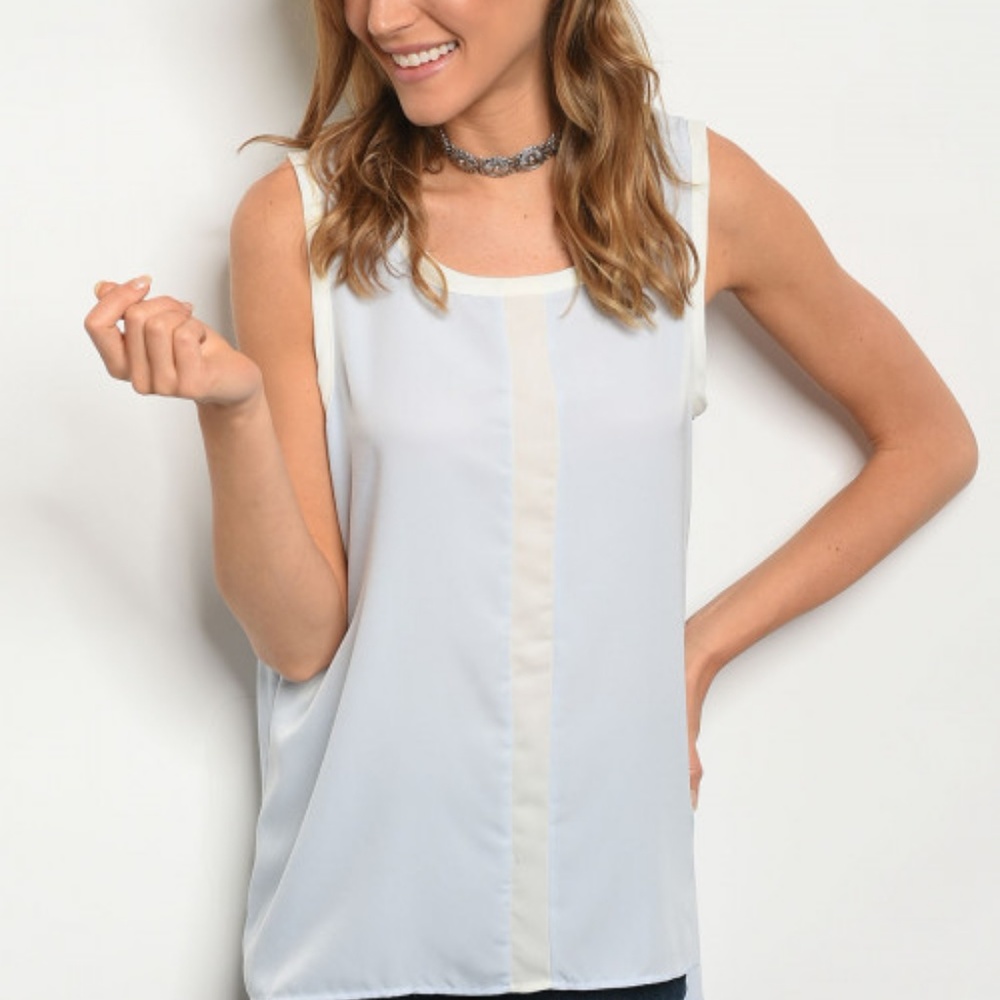 Blue Sleeveless Tunic
